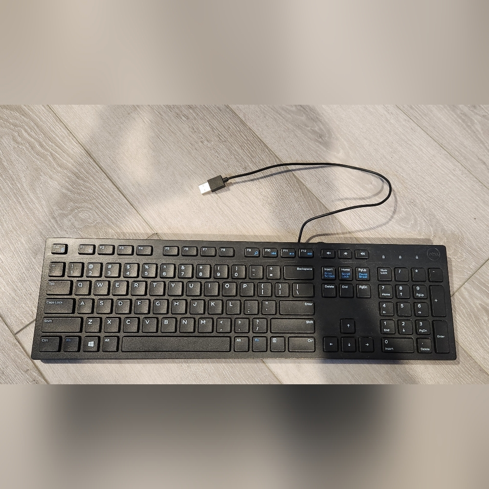 Dell Black Wired Keyboard